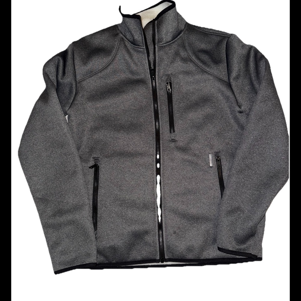 William Rast Justin Timberlake Gray and White Jacket Sku023